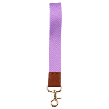 Lilac Dreams Wrist Lanyard Keychain with Keyring Clip