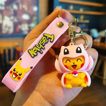Pokemon 'Pikachu x Mew Cape' PVC Keyring Keychain