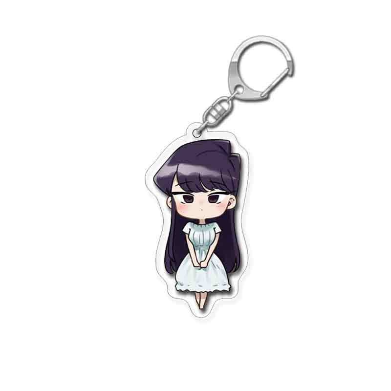 Komi Can't Communicate 'Komi | White Dress Chibi' Keyring Acrylic Keychain