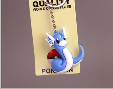 Pokemon 'Dratini' Keyring Silicone Keychain