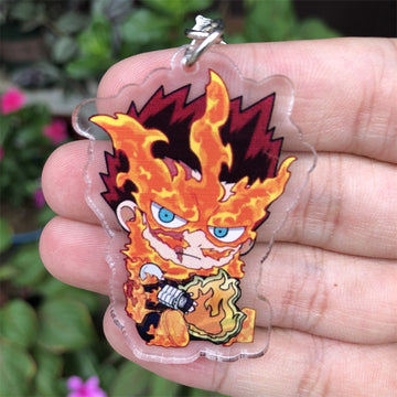 My Hero Academia 'Enji Todoroki' Keyring Plastic Keychain