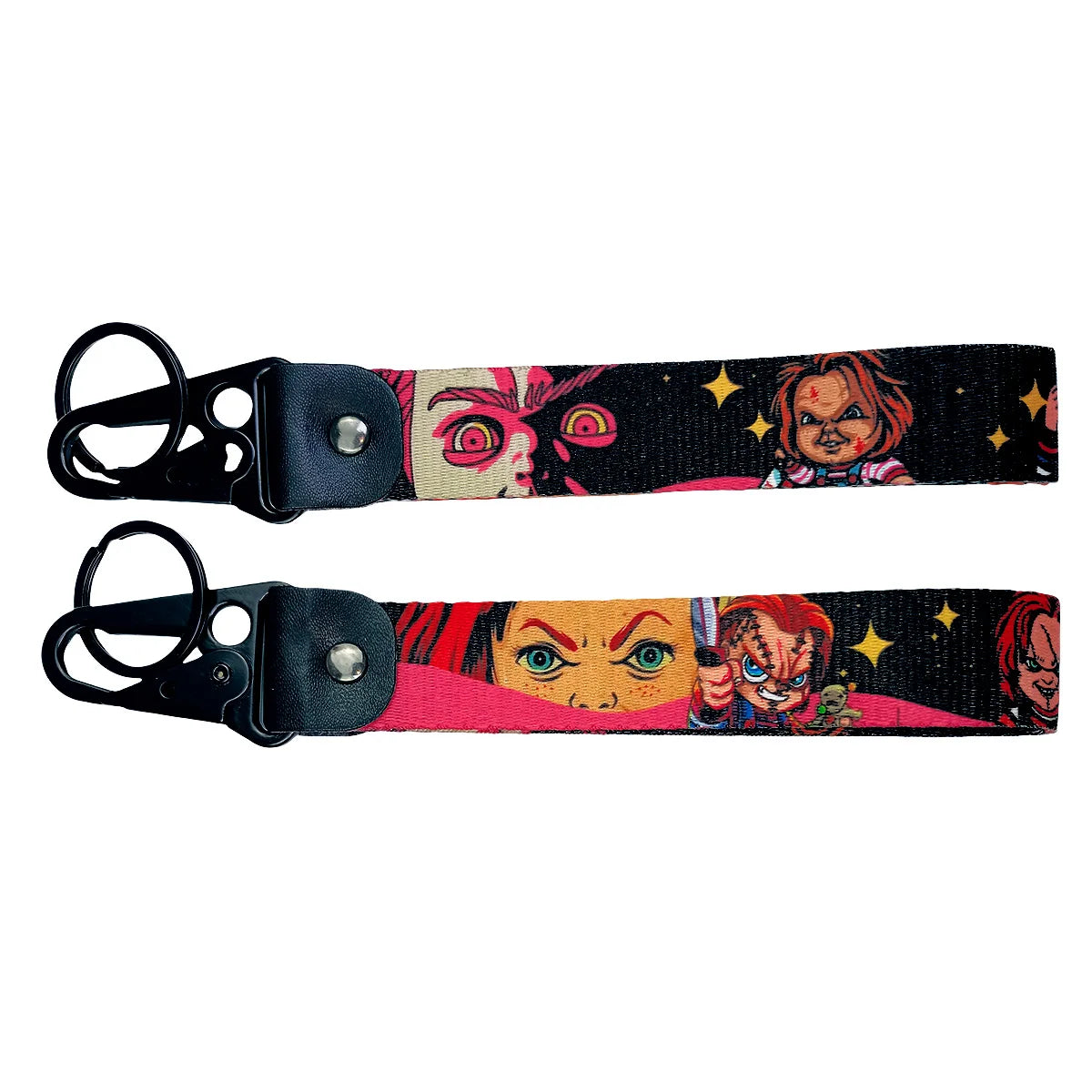 Horror Villain 'Chucky' Wrist Lanyard Keyring Clip Keychain