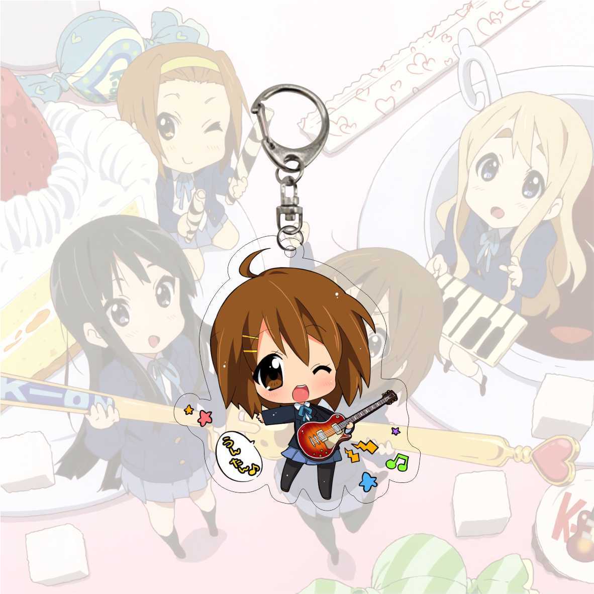 K-ON! 'Yui Hirasawa | Chibi' Keyring Acrylic Keychain