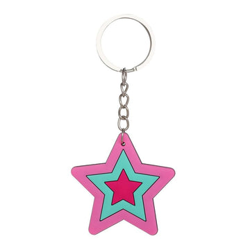 Cartoons 'Cute Star' Keyring Silicone Keychain