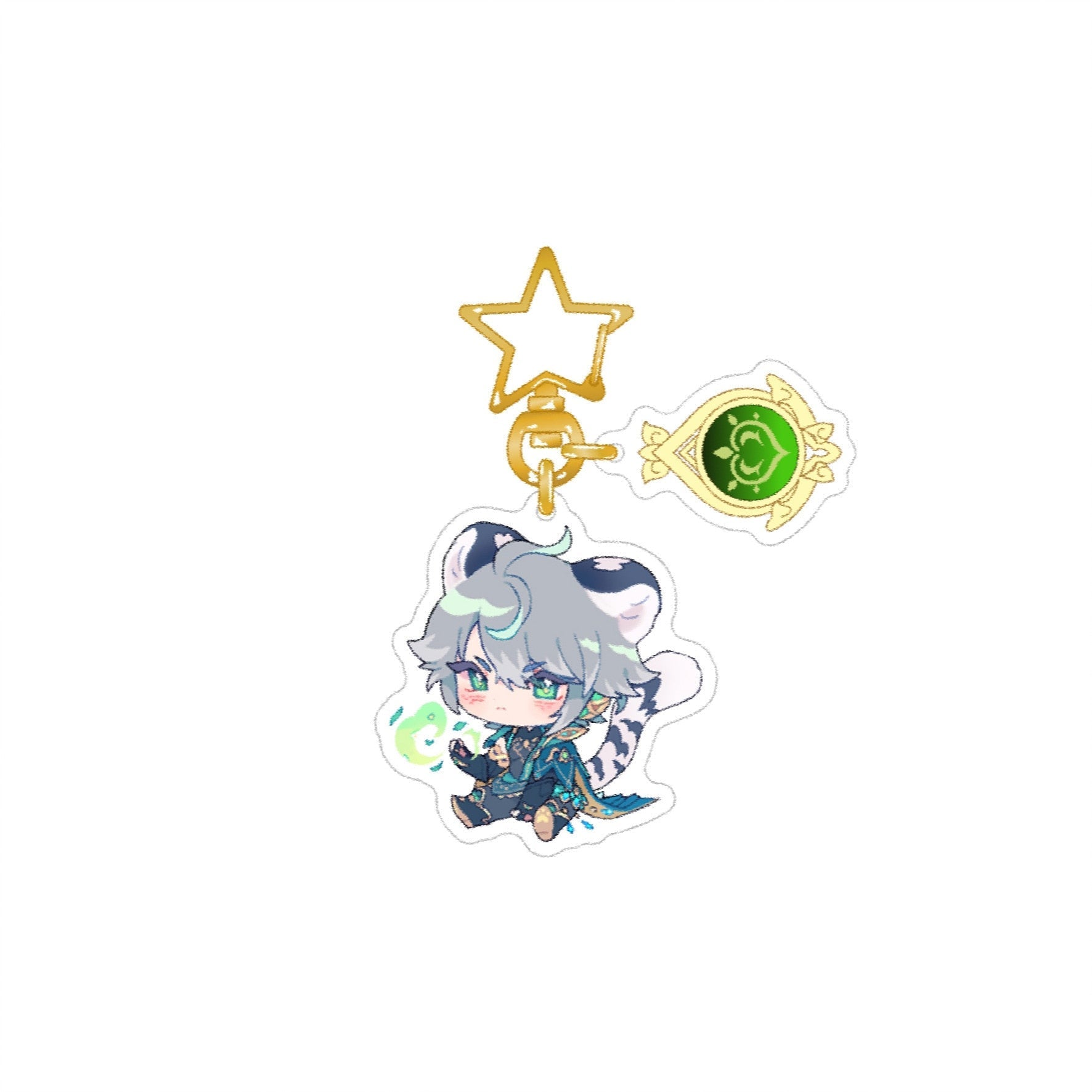 Genshin Impact 'Alhaitham' Keyring Plastic Keychain