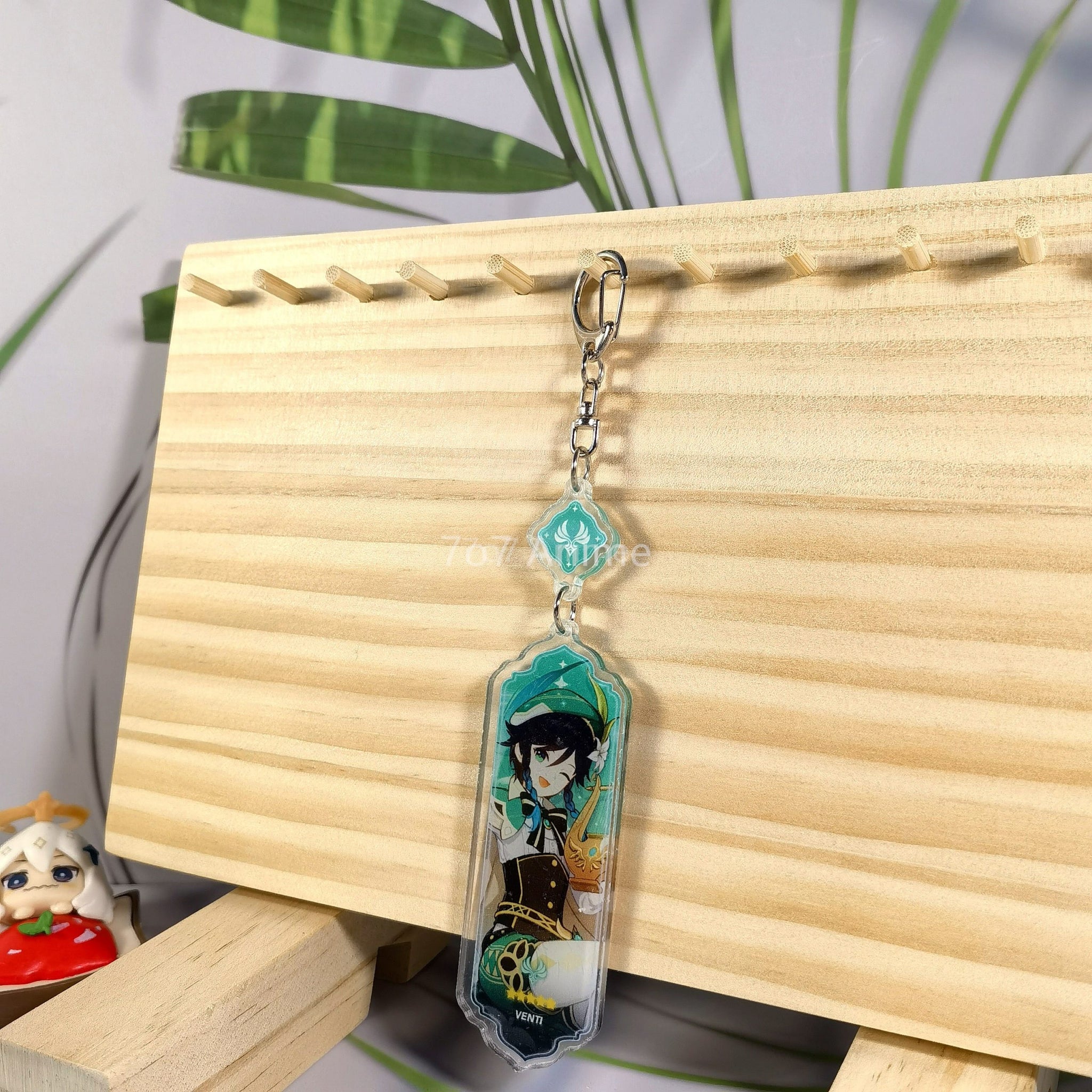 Genshin Impact 'Venti' Keyring Metal Keychain