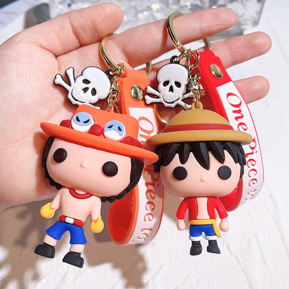 One Piece 'Ace | Chibi'  Keyring SIlicone Keychain