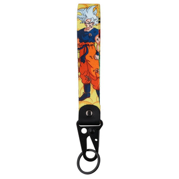Dragon Ball Z 'Super Saiyan White Goku' Wrist Lanyard Keychain with Keyring Clip
