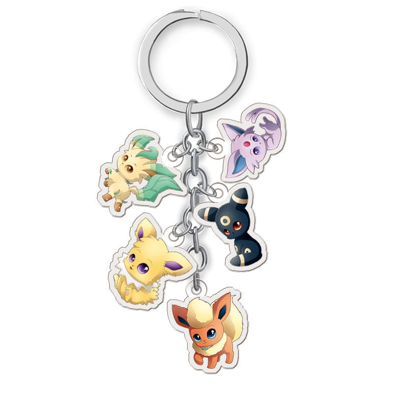 Pokemon 'Flareon| Chibi' Keyring Acrylic Keychain