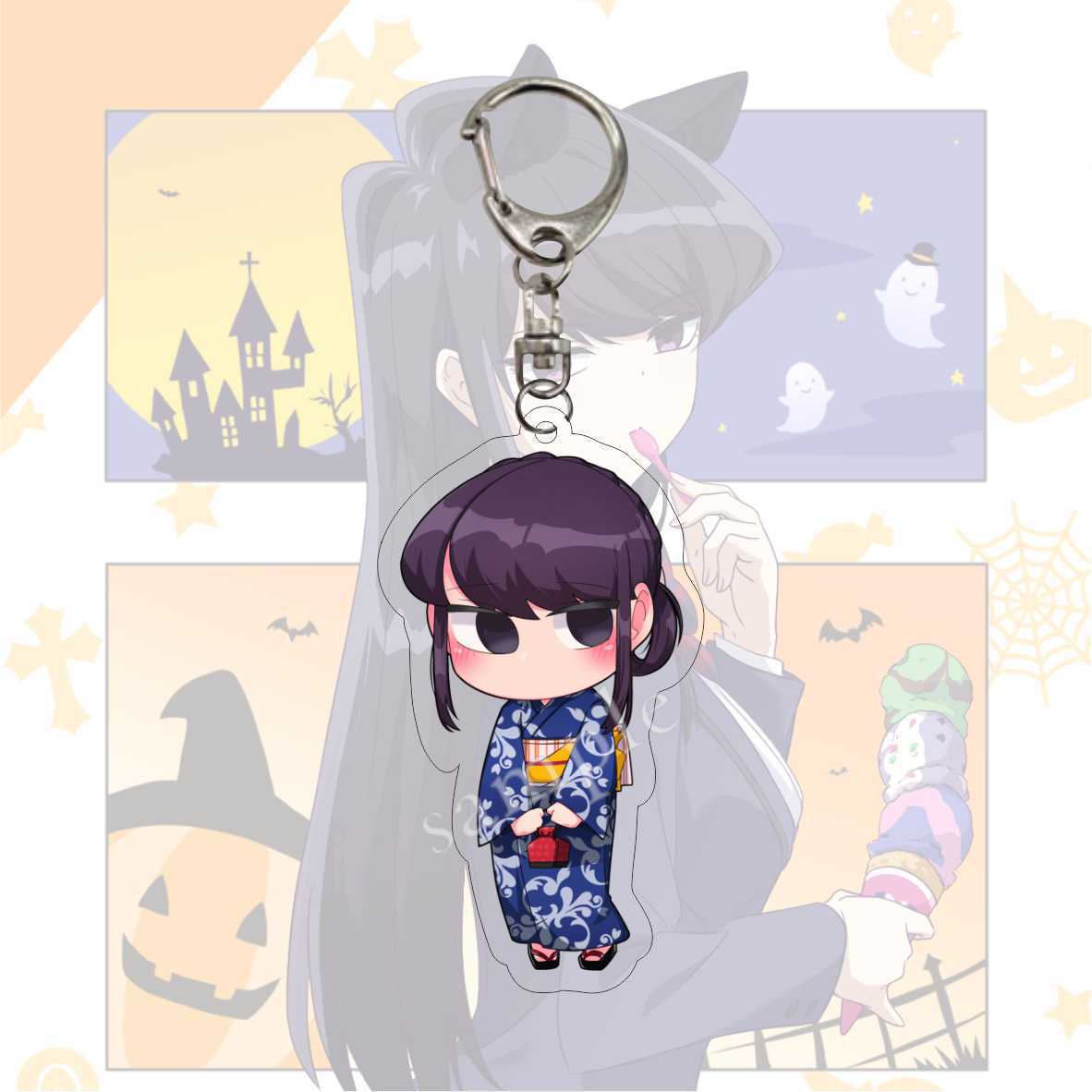 Komi Can't Communicate 'Chibi Komi' Keyring Acrylic Keychain