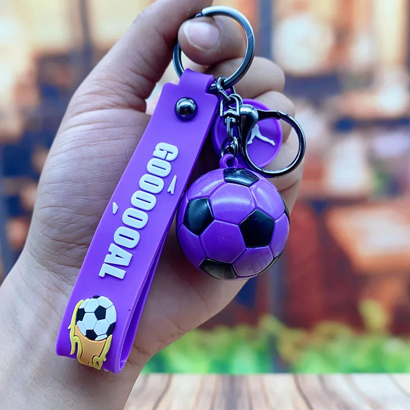Football 'Violet' Keyring Resin Keychain