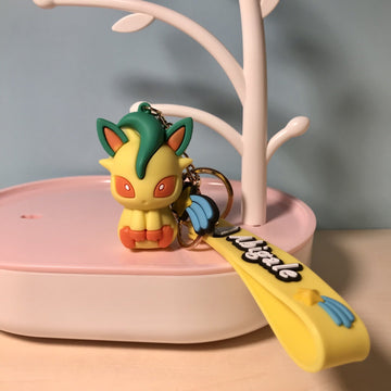 Pokemon 'Leafeon' Keyring PVC Keychain