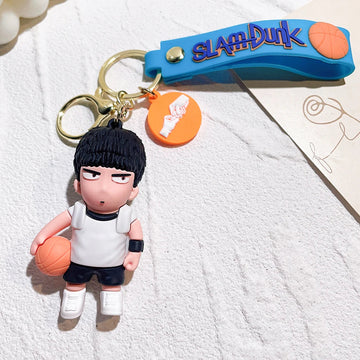 Slam Dunk ‘Hisashi Mitsui | White Shirt' Silicone Keyring Keychain