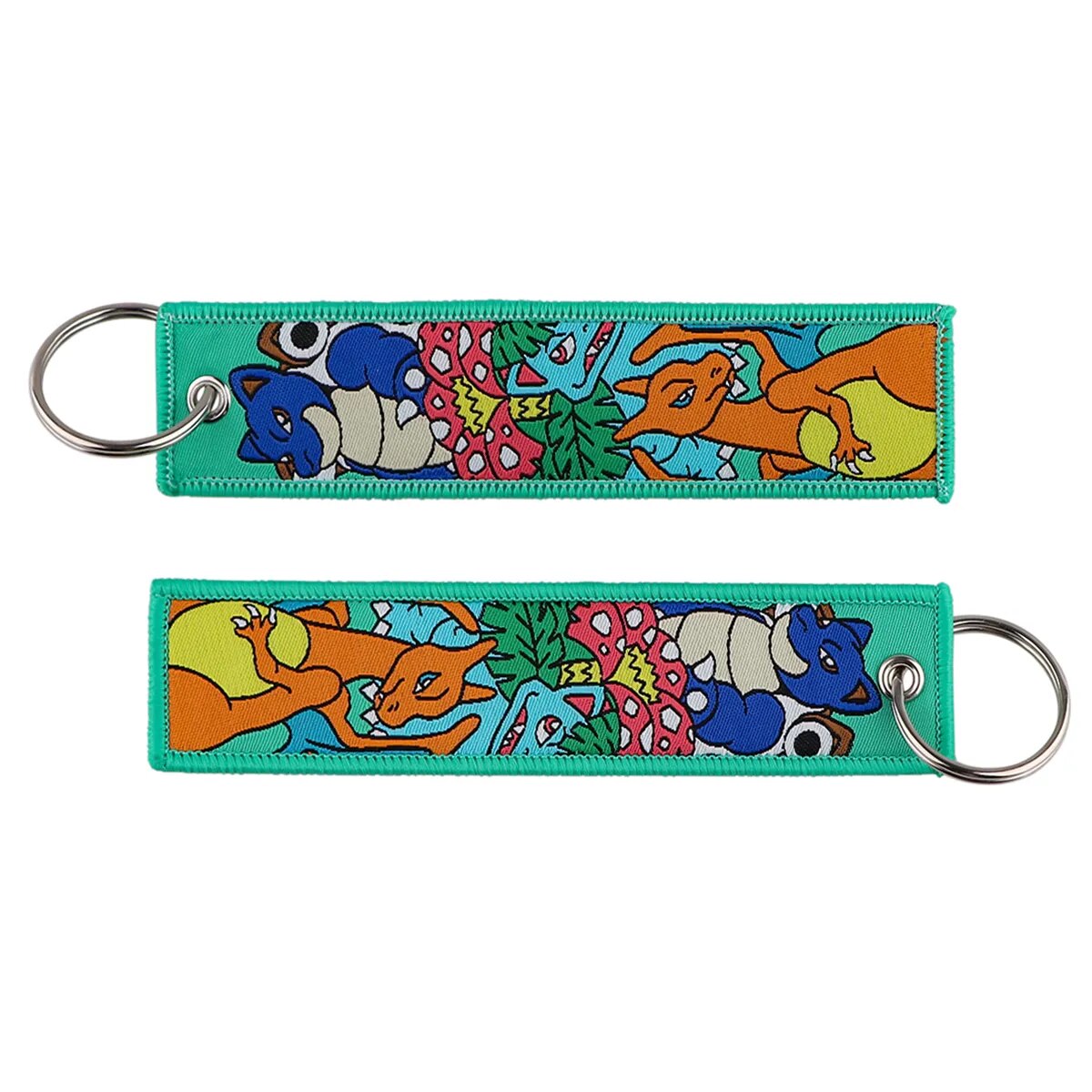 Pokemon 'Charizardx Venusaur x Blastoise' Embroidered Keychain
