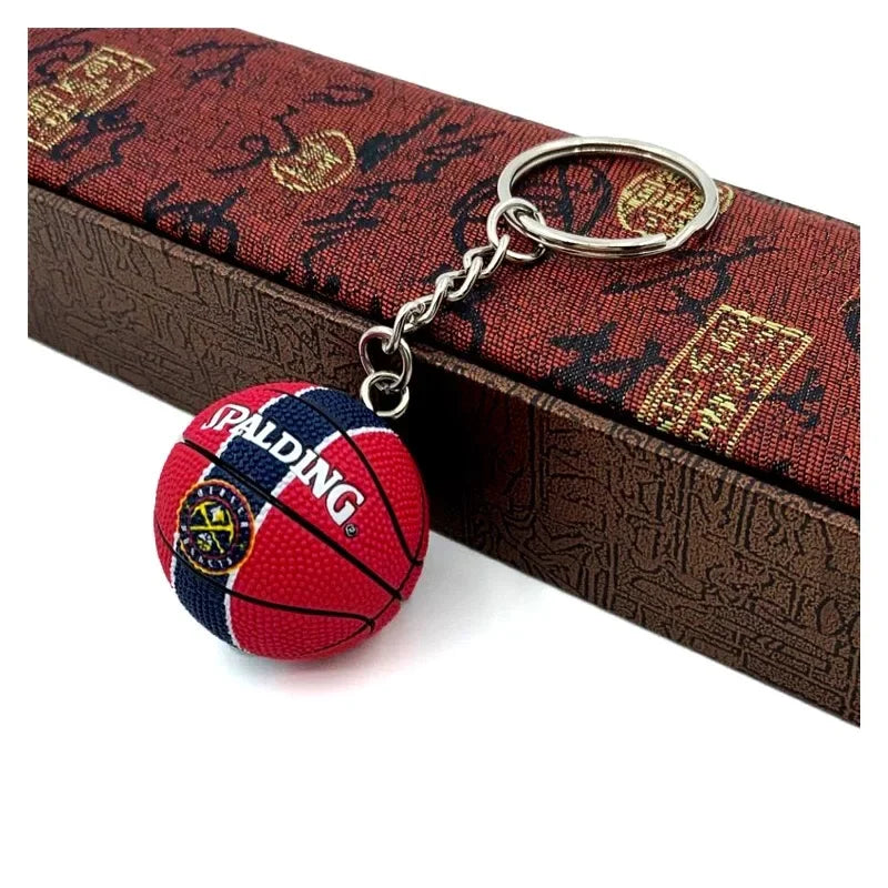 Basketball 'Spalding | Denver Nuggets' Keyring Rubber Keychain