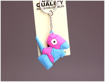 Pokemon 'Porygon' Keyring Silicone Keychain