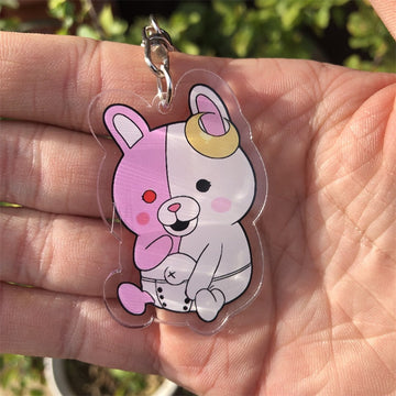 Danganronpa 'Monomi' Keyring Plastic Keychain