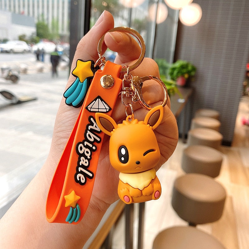 Pokemon 'Eevee | Flareon' Keyring PVC Keychain