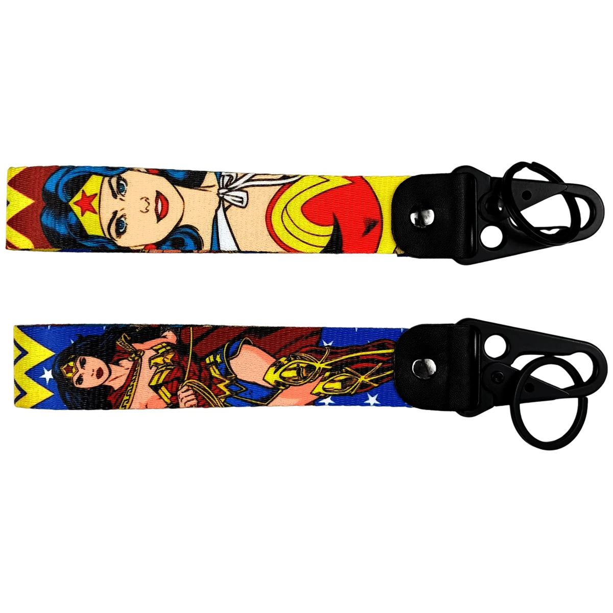 Wonder Woman Wrist Lanyard Keyring Clip Keychain