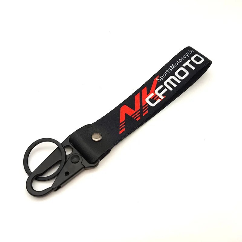 Motorcycle 'CFMOTO' Wrist Lanyard with Keyring Clip Keychain