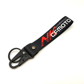 Motorcycle 'CFMOTO' Wrist Lanyard with Keyring Clip Keychain