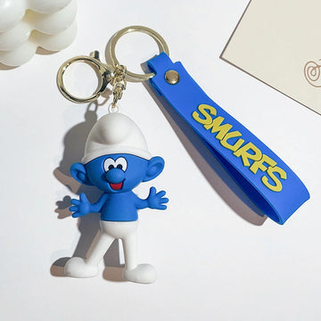 The Smurfs 'Clumsy Smurf' Keyring PVC Keychain
