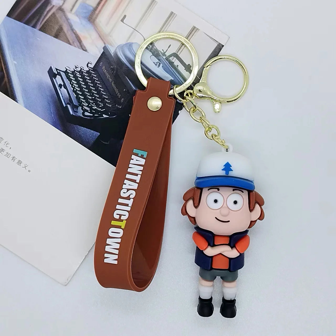 Gravity Falls 'Dipper Pines' Keyring PVC Keychain