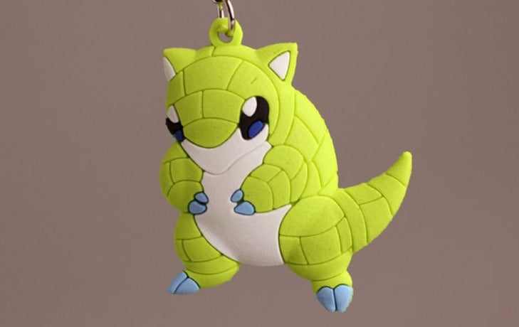 Pokemon 'Sandshrew' Keyring Silicone Keychain