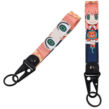 SPY X FAMILY 'Anya Forger | Doll' Wrist Lanyard Keychain with Keyring Clip