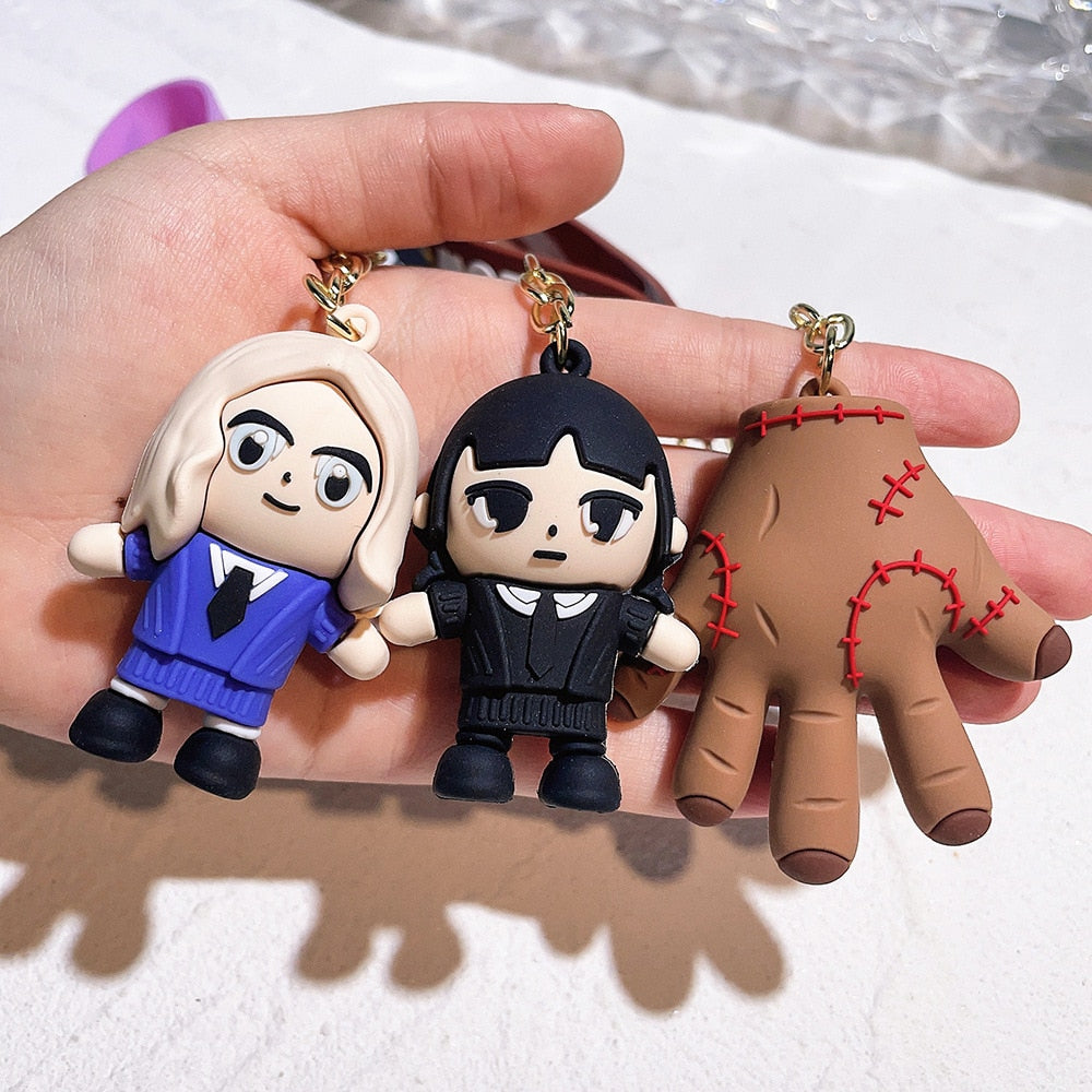 Addams Family 'Thing | Cute Chidi' Keyring Silicone Keychain