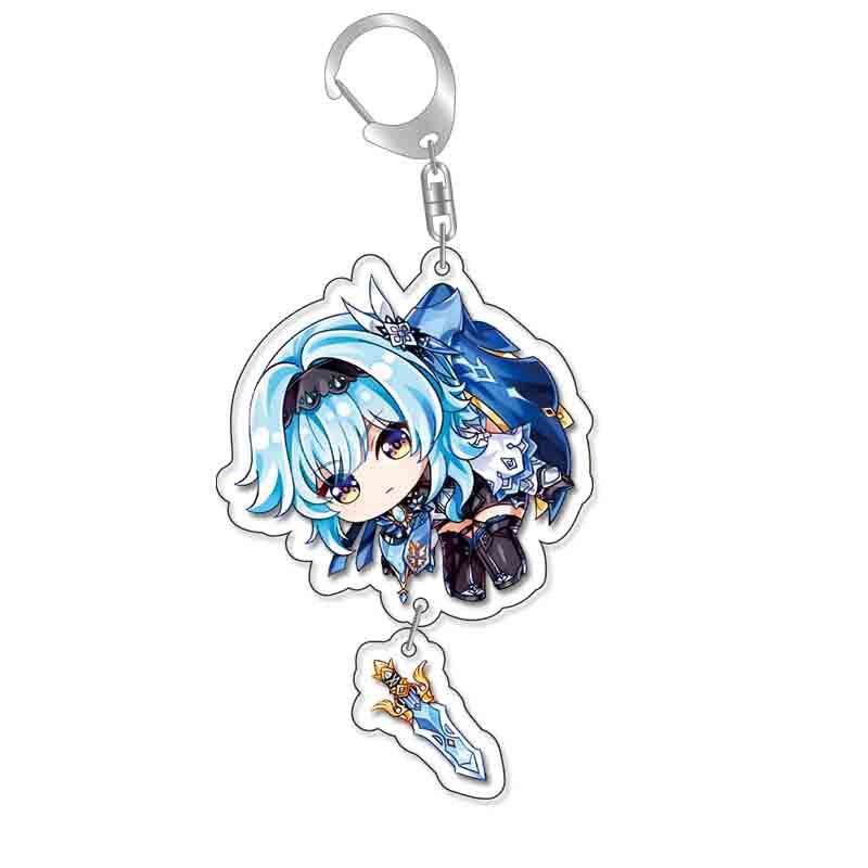 Genshin Impact 'Eula' Keyring Acrylic Keychain