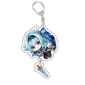 Genshin Impact 'Eula' Keyring Acrylic Keychain