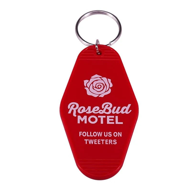 'RoseBud Motel'Keyring Plastic Keychain