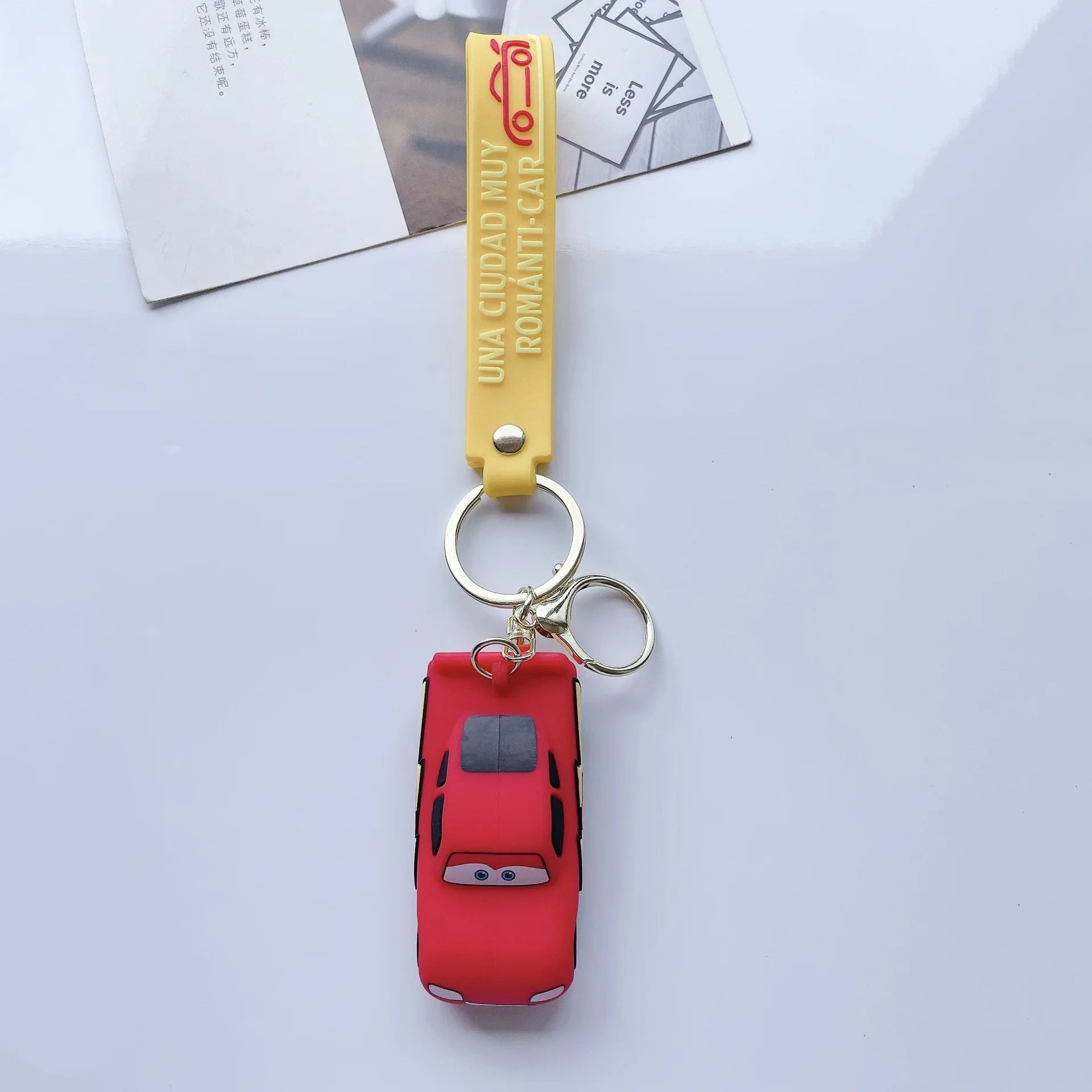 Cars 'Lightning McQueen' Keyring Silicone Keychain