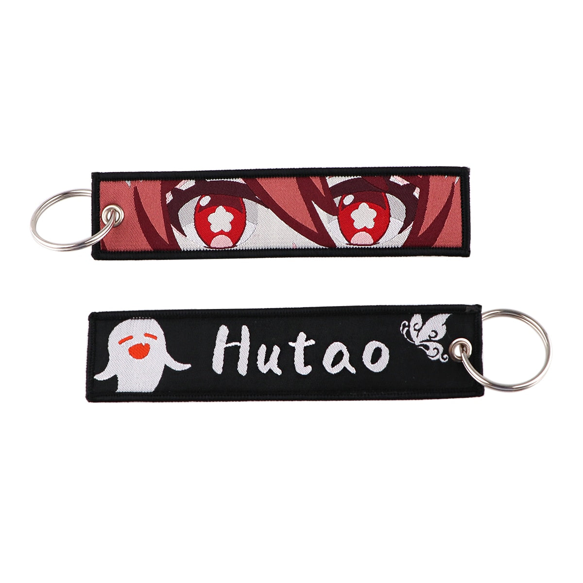 Genshin Impact 'Hu Tao' Embroidered Keychain