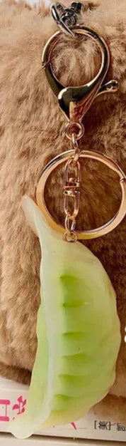 'Dumpling Green' Keyring SIlicone Keychain