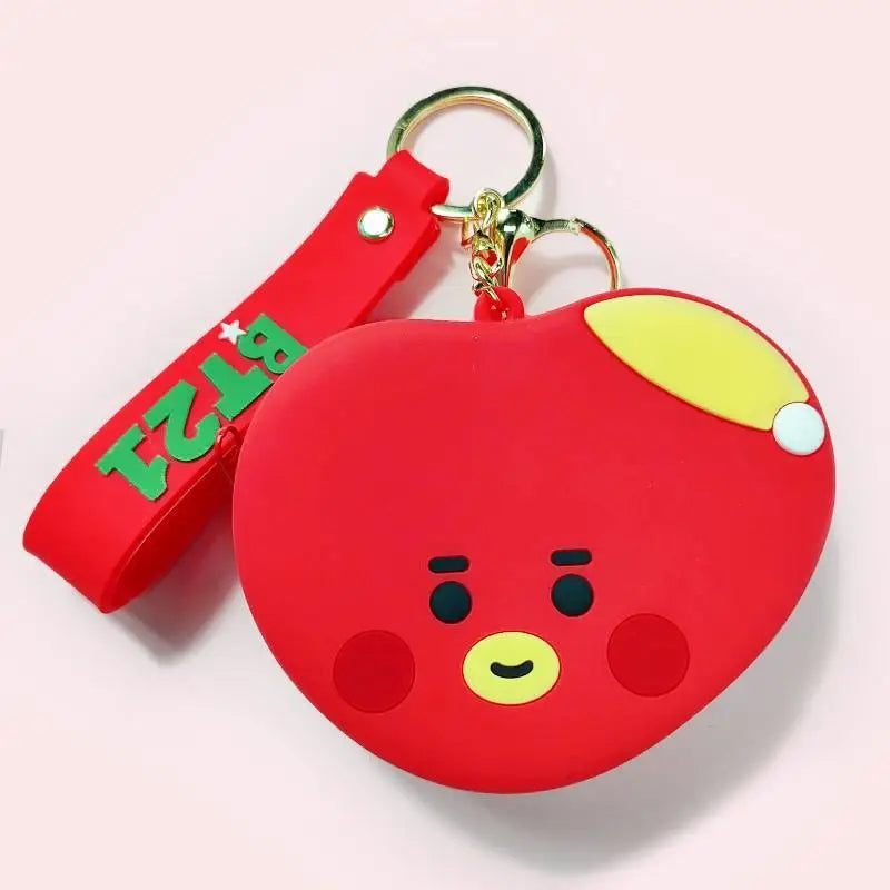 BT21 'Tata' Keyring Silicone Keychain