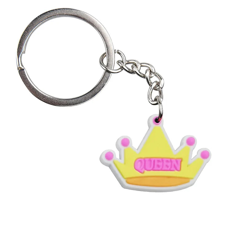 'QUEEN' Keyring PVC Keychain