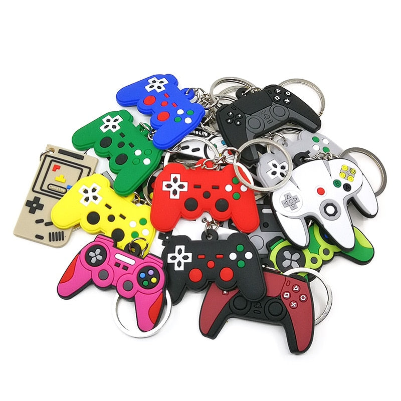 Controller PVC 'Maroon & Black' Keyring Rubber Keychain