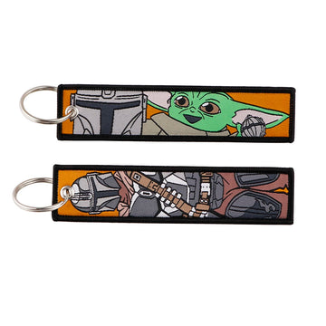 Star Wars 'Yoda x Mandalorian' Embroidered Keychain