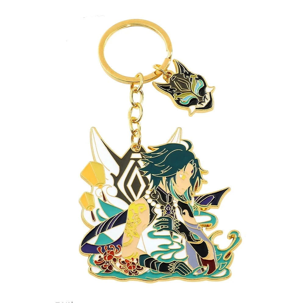 Genshin Impact 'Xiao' Enamel Keyring Keychain