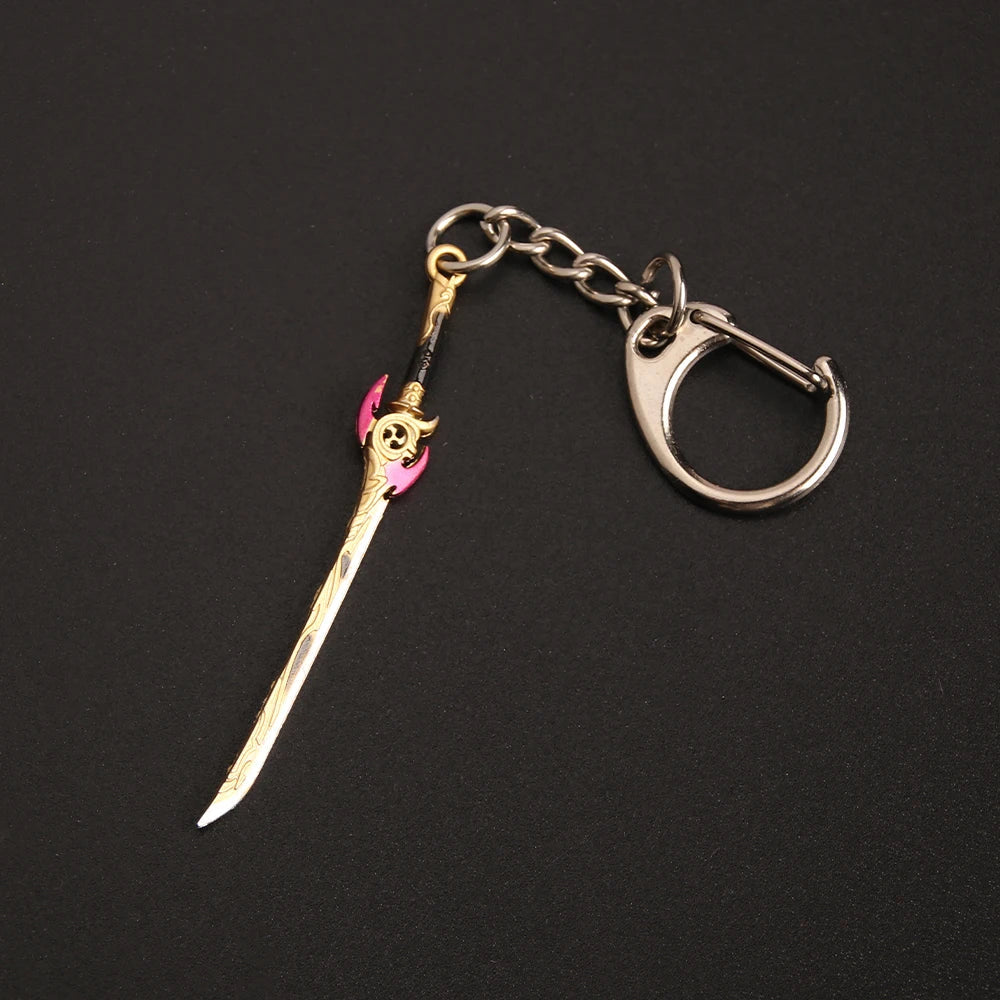 Genshin Impact Weapon 'Mistsplitter Reforged' Keyring Metal Keychain