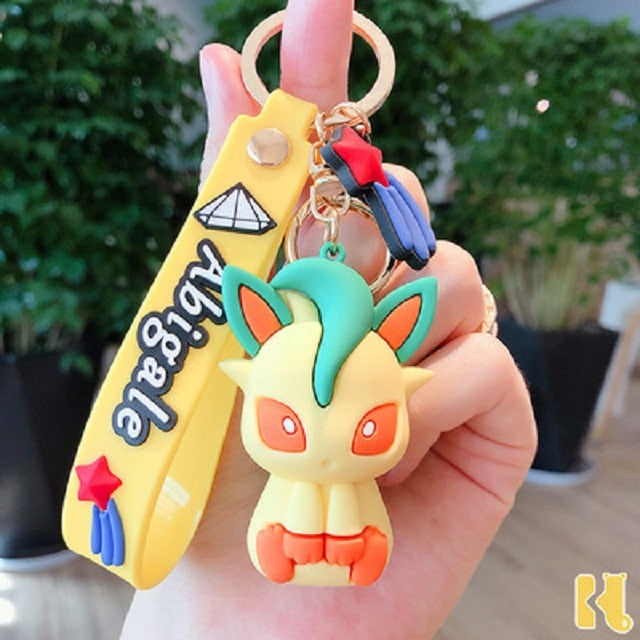Pokemon 'Leafeon | Chibi' Keyring PVC Keychain