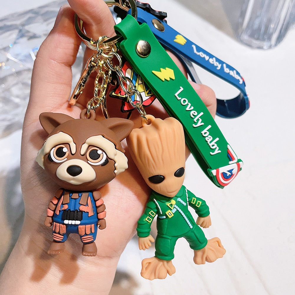 Guardians of the Galaxy 'Rocket' Keyring Silicone Keychain