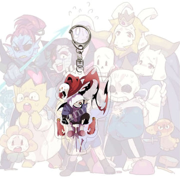 Undertale 'Underfell Sans' Keyring Acrylic Keychain