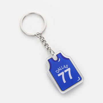 Basketball Jersey 'Dallas 77' Keyring Acrylic Keychain