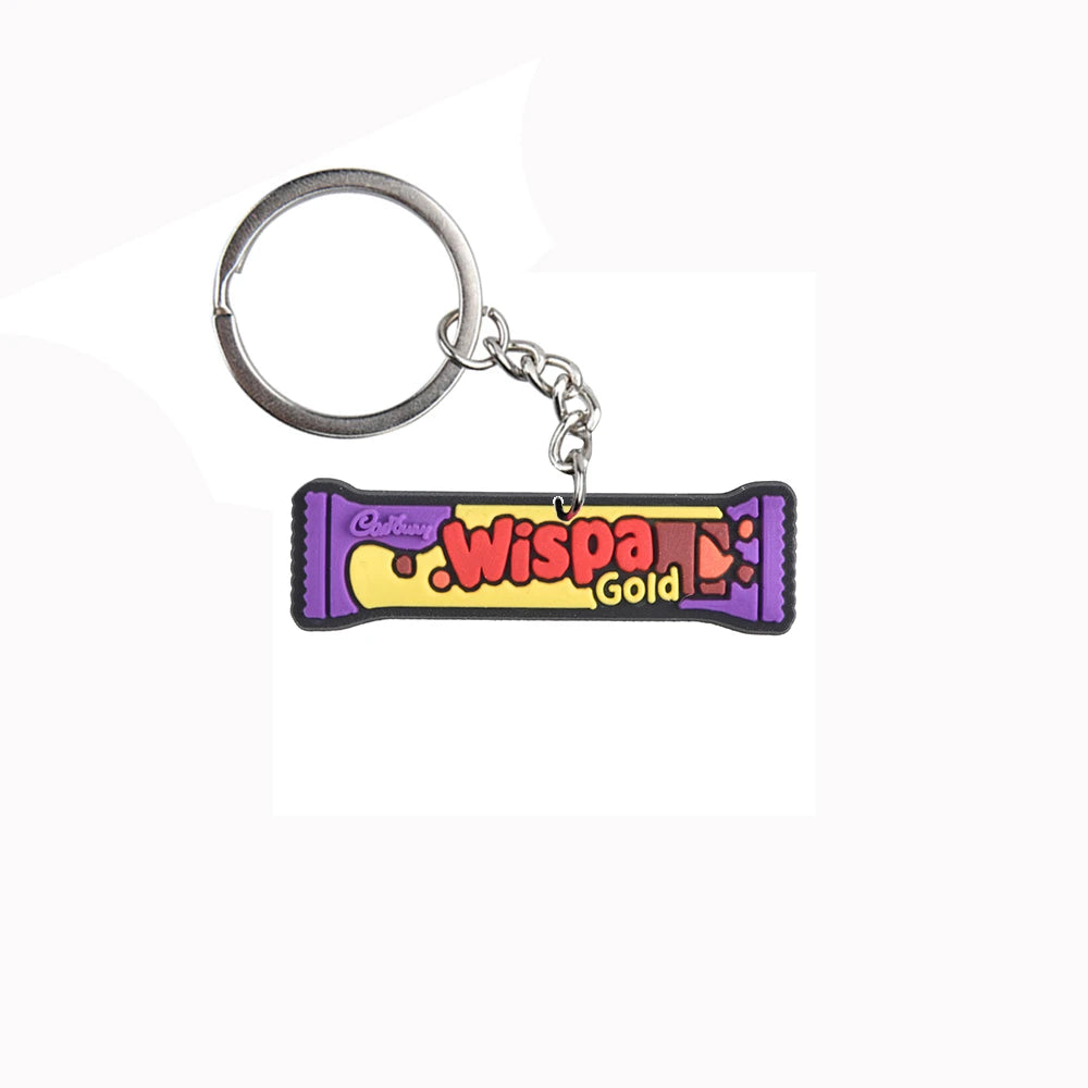 'Cadburry | Wispa Gold' Keyring Rubber Keychain