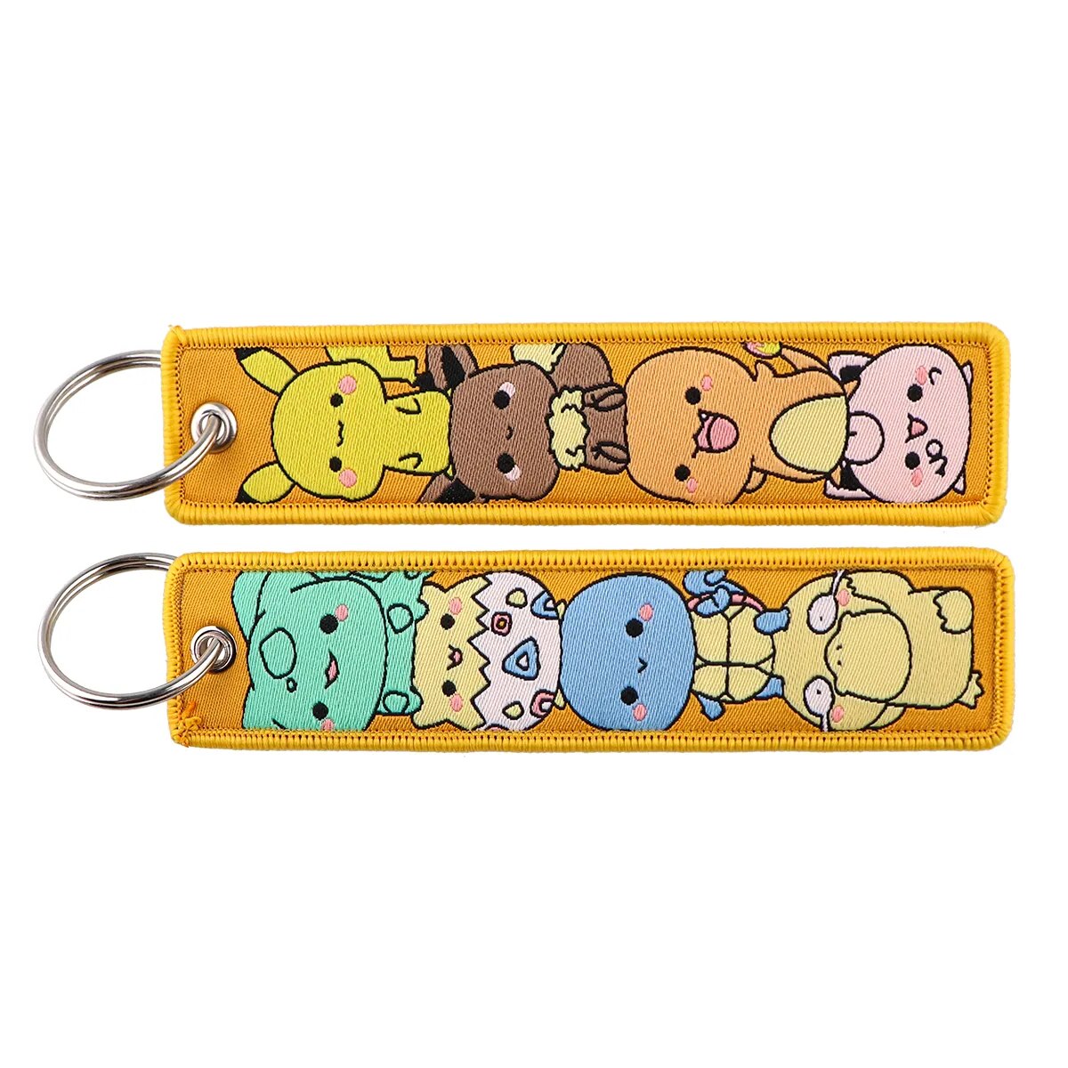 Pokemon 'Cute Starters' Embroidered Keychain
