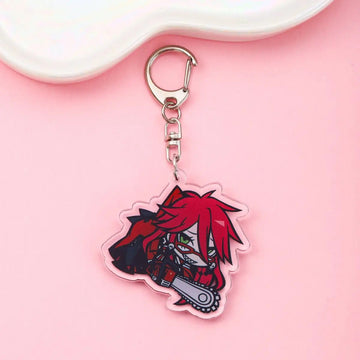 Black Butler 'Grell Sutcliff | Chibi' Keyring Acrylic Keychain