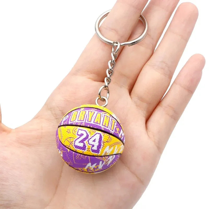 Basketball 'Bryant 24 | Ball' Keyring Rubber Keychain
